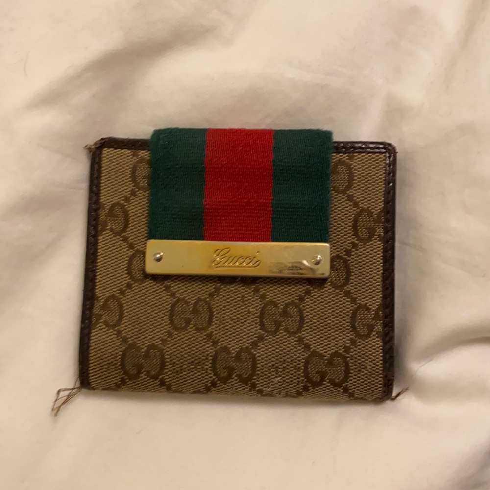 Gucci monogram beige/ebony wallet